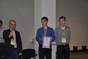 The winners of Skolkovo Foundation prize with Albert Efimov