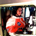 XCOR Lynx SpaceCraft Simulator in a pressurized Final Frontier Design SpaceSuit