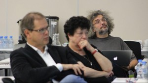 Sstem Biology Program Expert Board (right to left): Konstantin Severinov, Dalia Cohen and Manuel Peitsch.