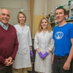 Left to right - Head of team Prof. Evgeny Nikovaev, Anna Bugrova, Olga Kechko, senior fellow Alexey Kononikhin