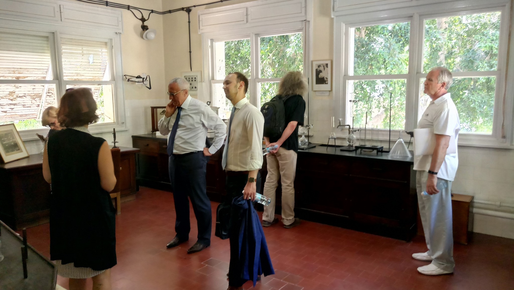 The Skoltech delegation visits the historic laboratory of Chaim Weizmann, the first president of Israel and founder of the Weizmann Institute of Science.