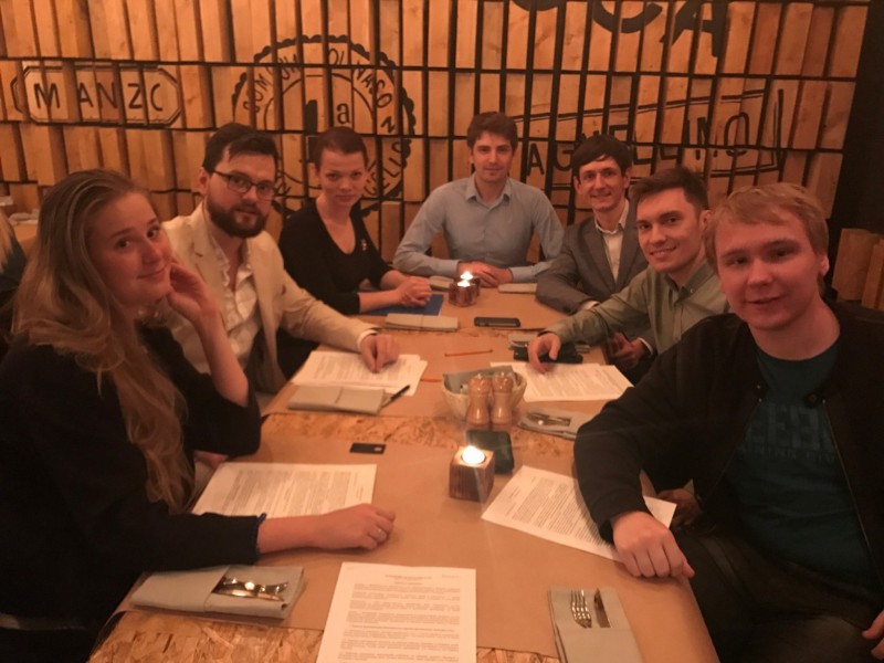 From left: Anna Dubovik, Dmitry Smirnov, Julia Bogomolova (Predstavitel LLC), Dmitry Vasiliev, Alexander Vidiborsky, Viacheslav Sabirov and Vladimir Frolov.