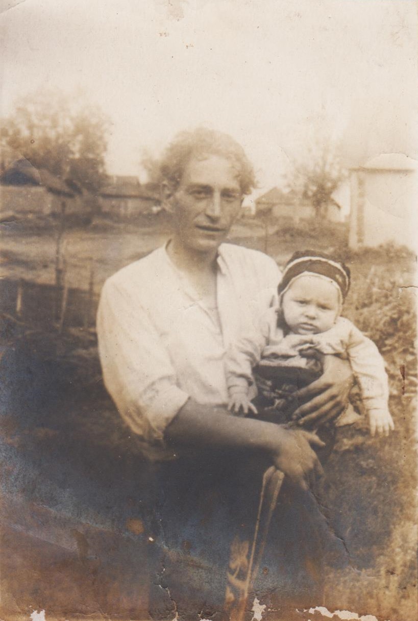 Nikolaev as a baby with his father, shortly before his father's second imprisonment. Photo: Evgeny Nikolaev.