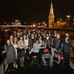Attendees of the seventh annual German-Russian Week of the Young Researcher take a boat tour through central Moscow. Photo: Skoltech.
