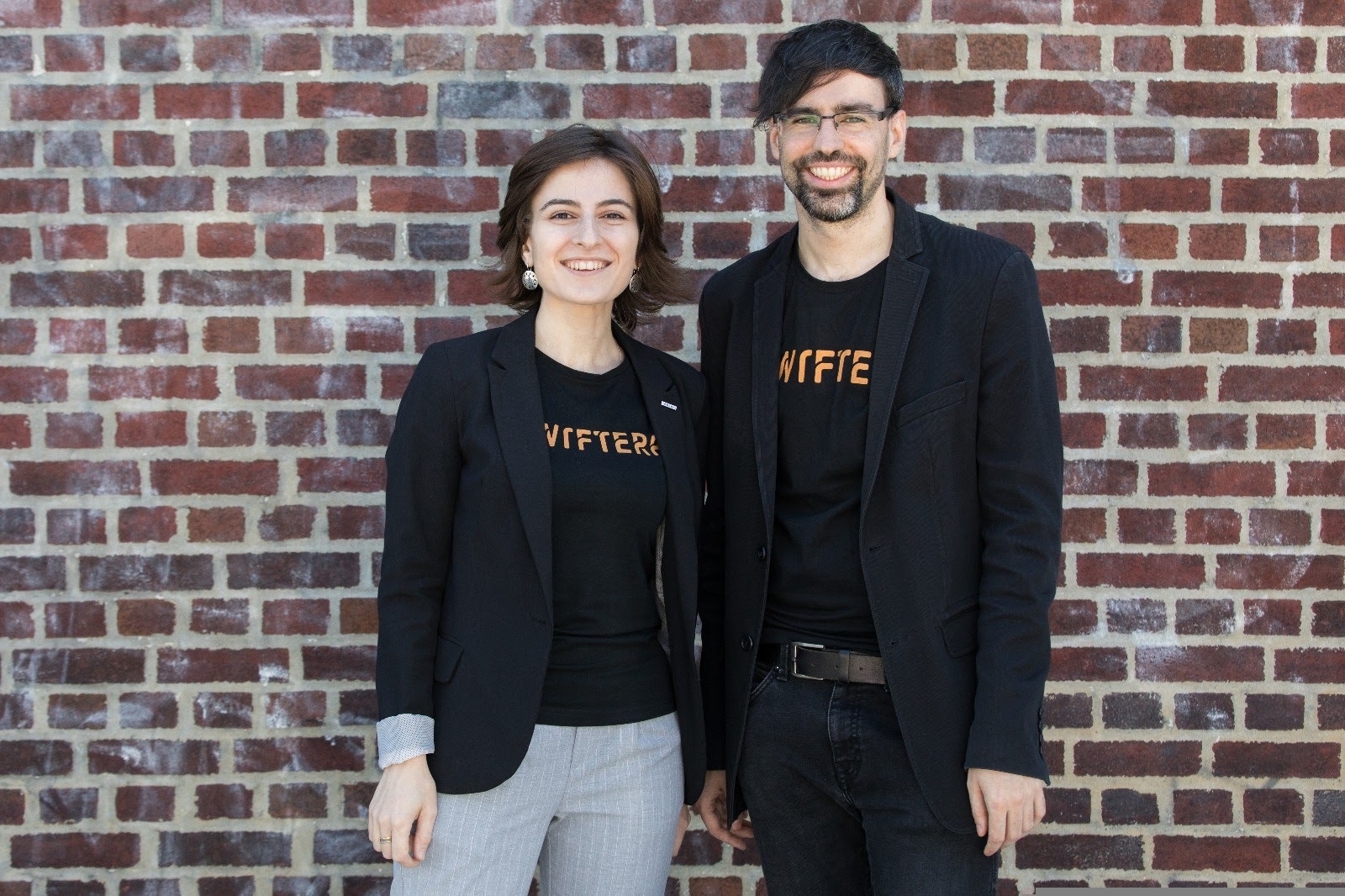 Skoltech PhD student Hripsime Matevosyan and recent Skoltech doctoral graduate Ignasi Lluch i Cruz pictured at the URBAN-X startup accelorator in New York. Photo: Swiftera.