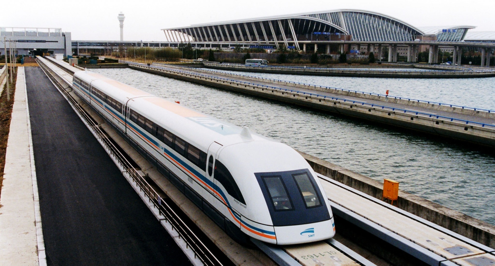 A magnetic levitating train in Shanghai. Crystallographic research could help spread this innovative form of transportation to countries around the globe. Photo: Skoltech.
