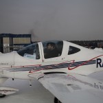 MSc student and ISP instructor Egor Burkov in an Italian aircraft at the end of Pilot School 2017. Photo: Skoltech.