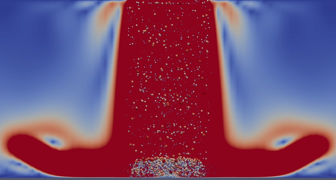 Numerical simulation of spray coating
