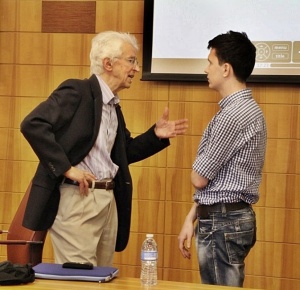 Sergei Kasatkin (right): inspired at Stanford