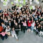 Graduate students in science and tech celebrating the opening of the acadmeic year on the 1st of September 2014 at Skoltech