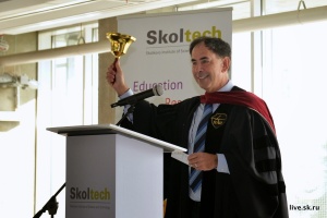 Edward Crawley, Skoltech's president,, at today's opening of the academic year ceremony