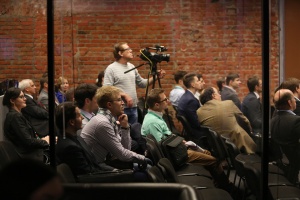 Audience at the Russian American Research Symposium in Moscow attending computational science session