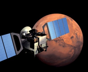 Mars Express in Orbit. Image courtesy of ESA