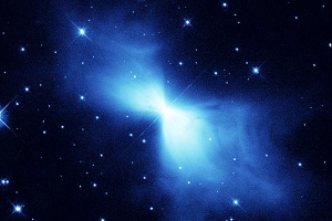 The rapid expansion of gases leaving the Boomerang Nebula causes the lowest observed temperature outside a lab. Image courtesy of NASA, ESA and Wikipedia under CC license
