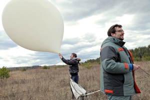 Prof Alessandro Golkar, Skoltech,  (front), head of Skoltech SIRG (Strategic Innovation research Group) a few minutes before the  launch of a Federated Satellites System proof-of-concept experiment. 