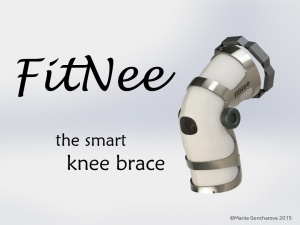 FitNee - a smart knee brace projetc by Maria Gonchanova won the Digital Health Entrepreneurship Academy challenge in Sheffield, UK