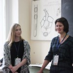 Discussion of a problem “Without Electrophoresis”. Ksenia Ershova as a reviewer. On the left an opponent from Siberian State Medical University.