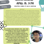 open lecture April 16